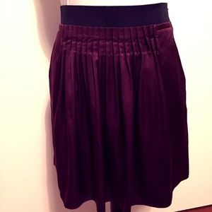 Banana Republic Maroon Silk Skirt
